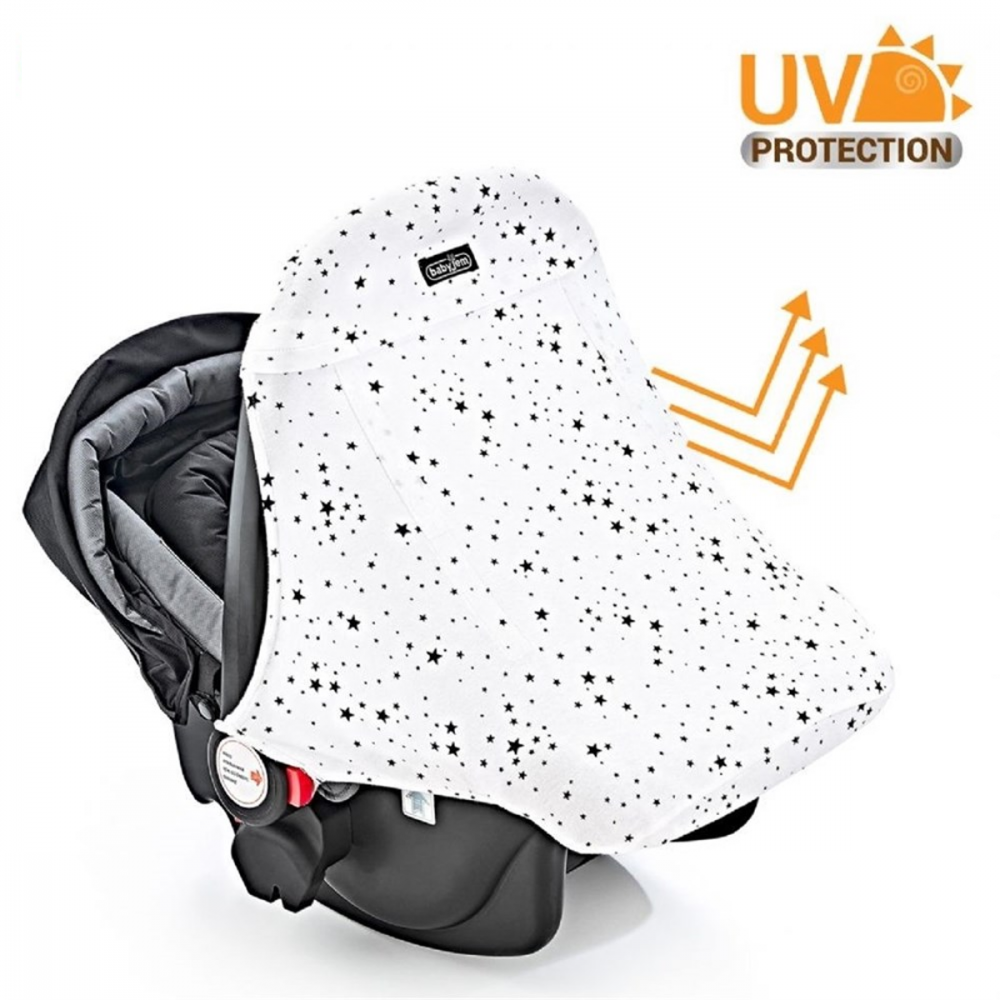 Parasolar cu protectie UV pentru scaune auto 0-13 kg BabyJem Stars