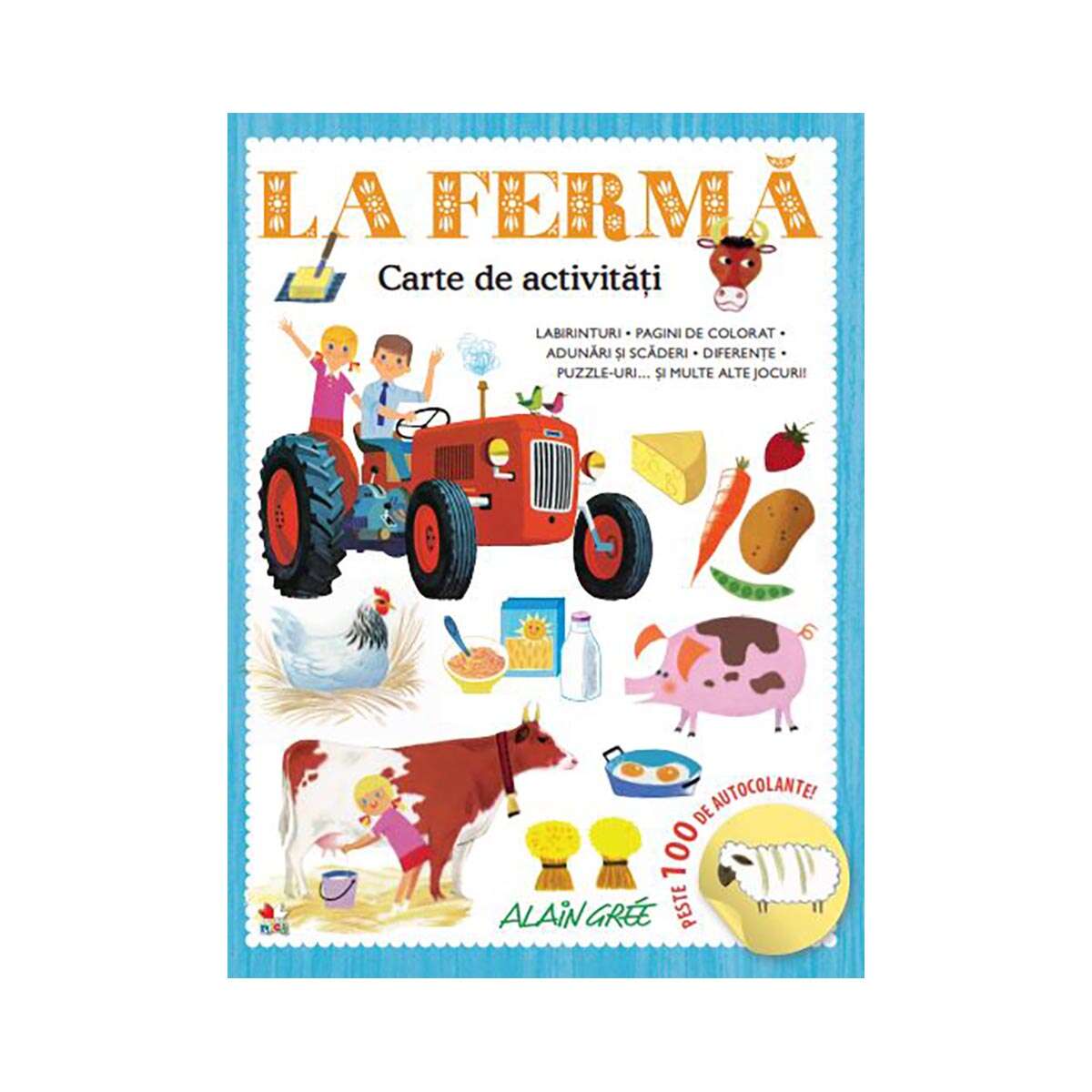 Carte de activitati cu autocolante Editura Litera, La Ferma