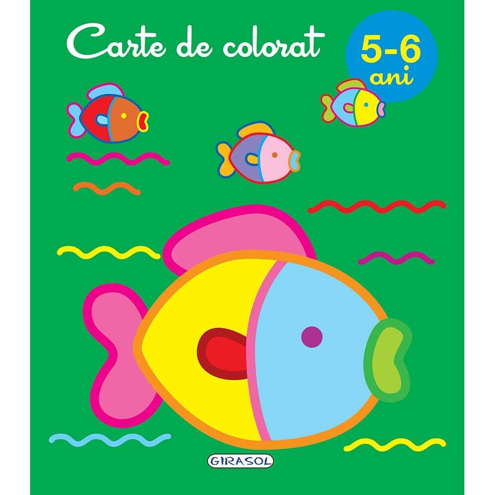 Carte Editura Girasol, Carte de colorat 5-6 ani