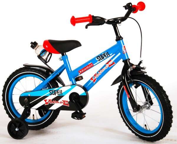 Bicicleta pentru copii 14 inch cu roti ajutatoare Volare Super Children Blue 91431
