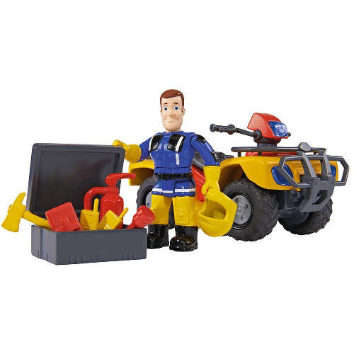 Set ATV Fireman Sam cu Figurina Sam si Accesorii 