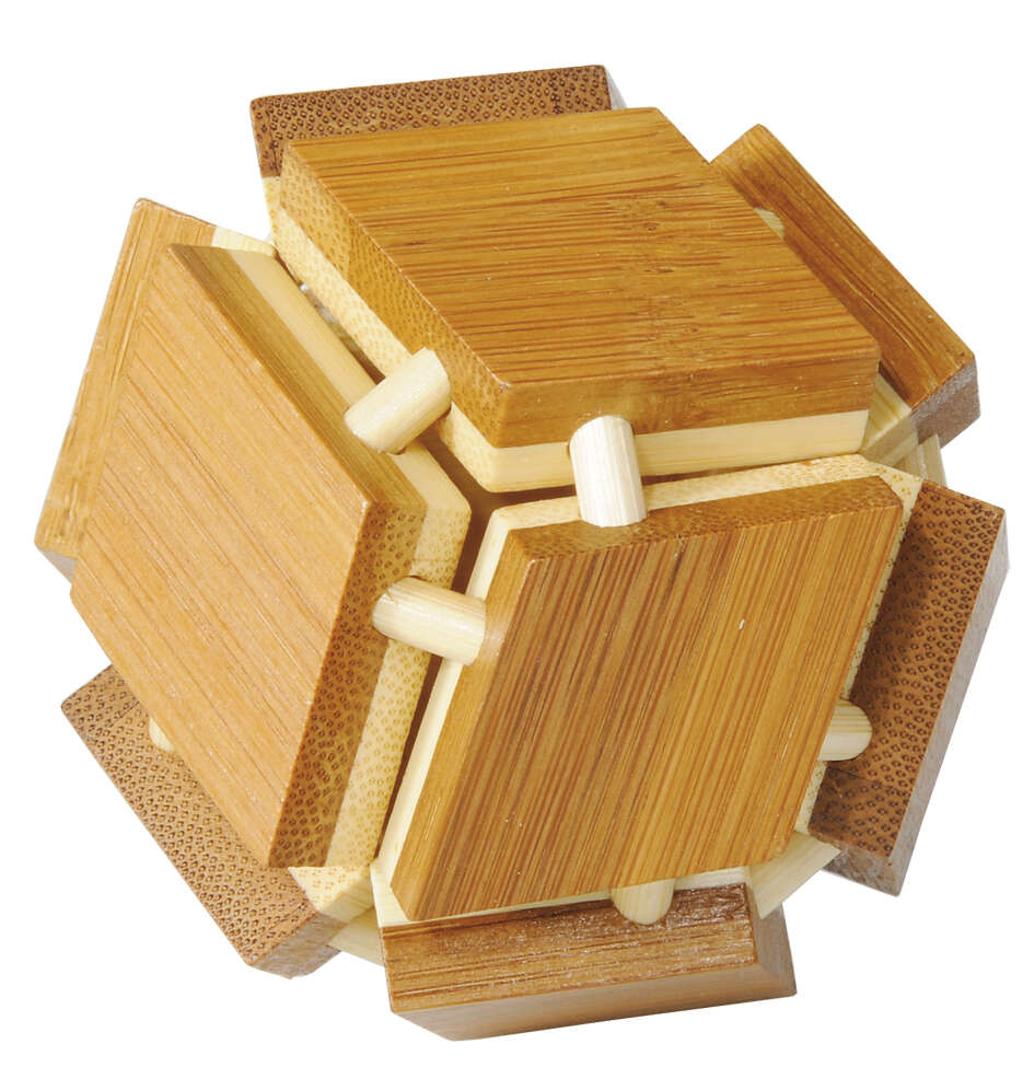 Joc logic iq din lemn bambus 3d magic box fridolin