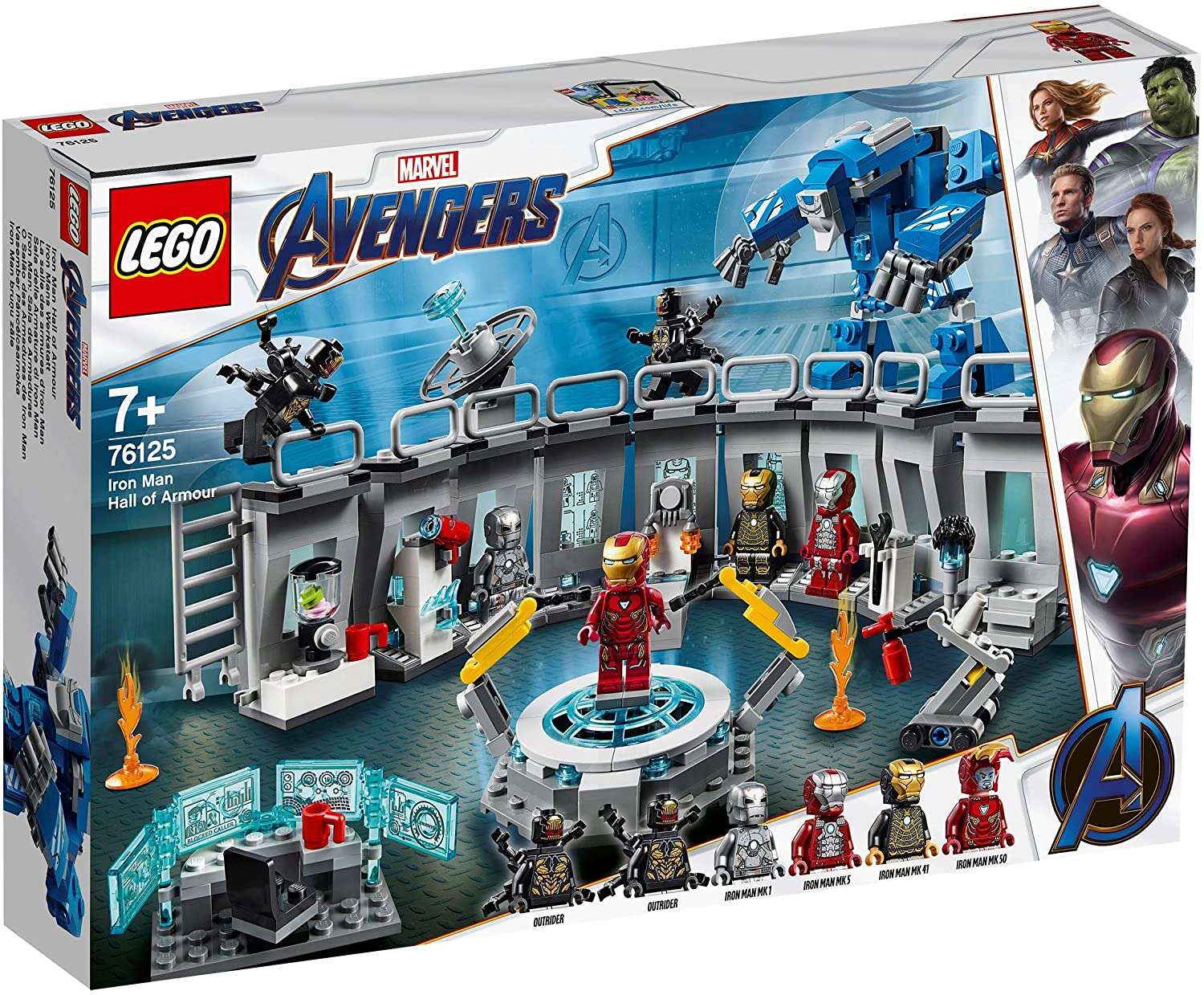 Lego super heroes iron man - sala armurilor 76125