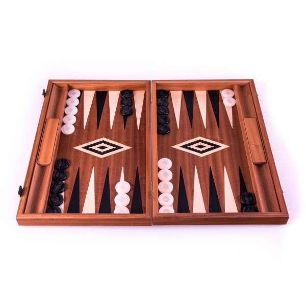 Set joc table backgammon lemn de trandafir nod inlaid 48 x 60 cm