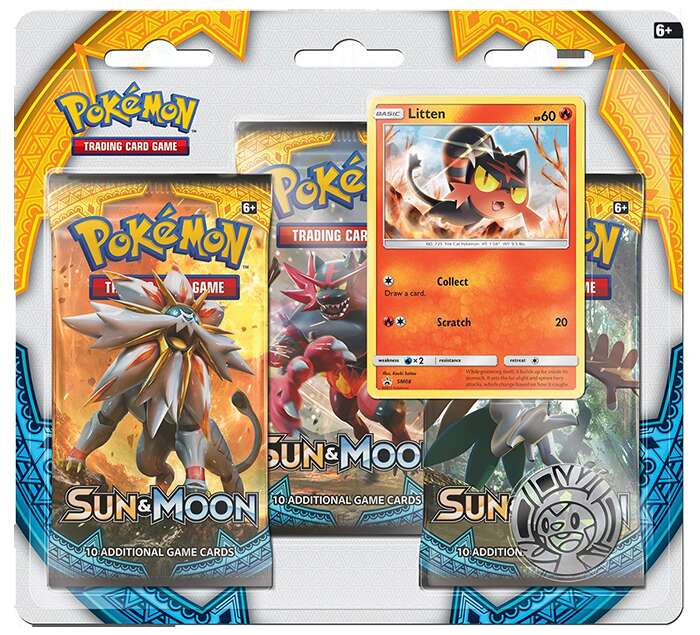 Pokemon Trading Card Game: Sun & Moon Triple Pack Booster