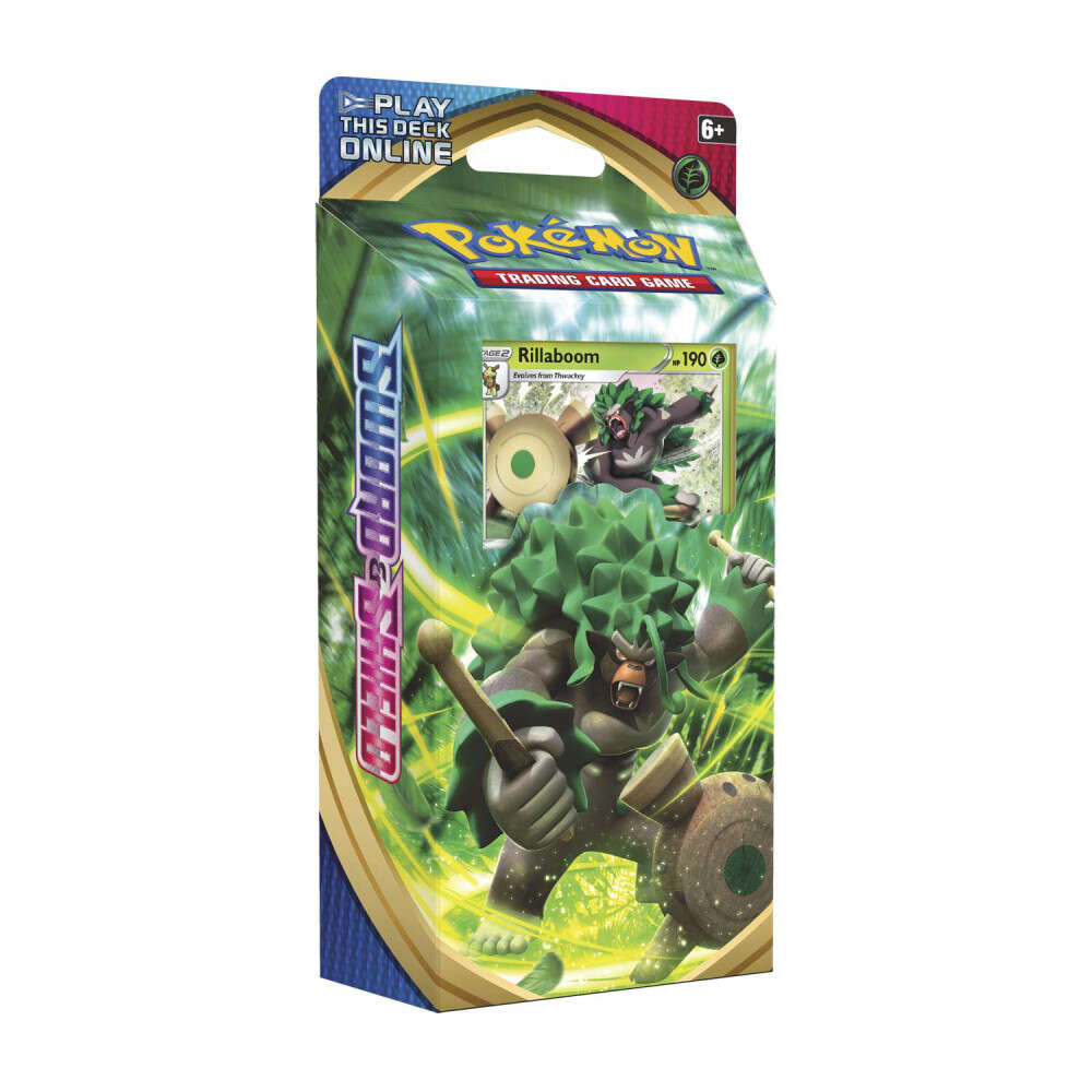 Pachet Pokemon Trading Card Game Sword & Shield Rillaboom Theme Deck
