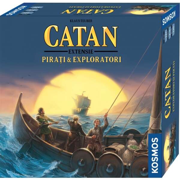 CATAN - extensie Pirati Exploratori 3 4 jucatori