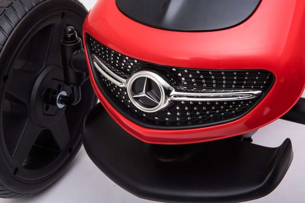 Kart cu pedale si roti din cauciuc EVA Mercedes-Benz Red