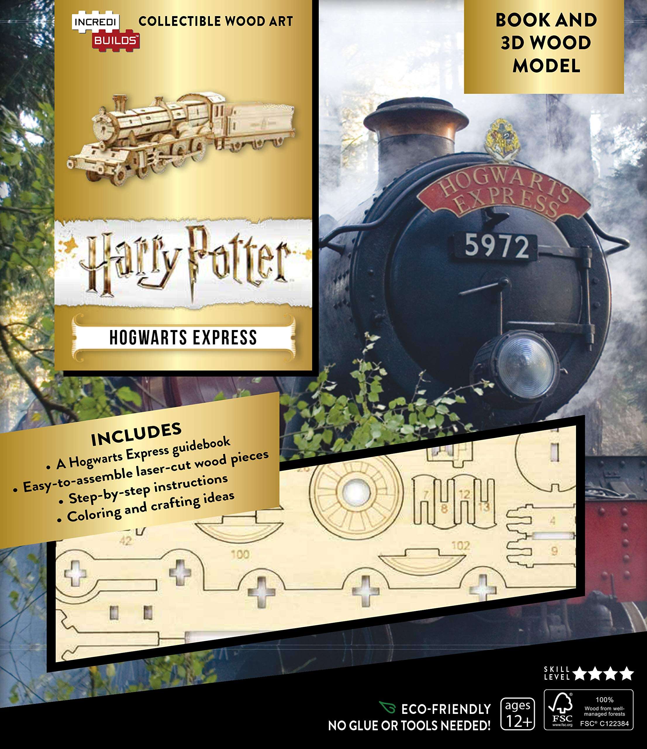 Macheta 3D - Harry Potter: Hogwarts Express Book and 3D Wood Model | Insight Editions