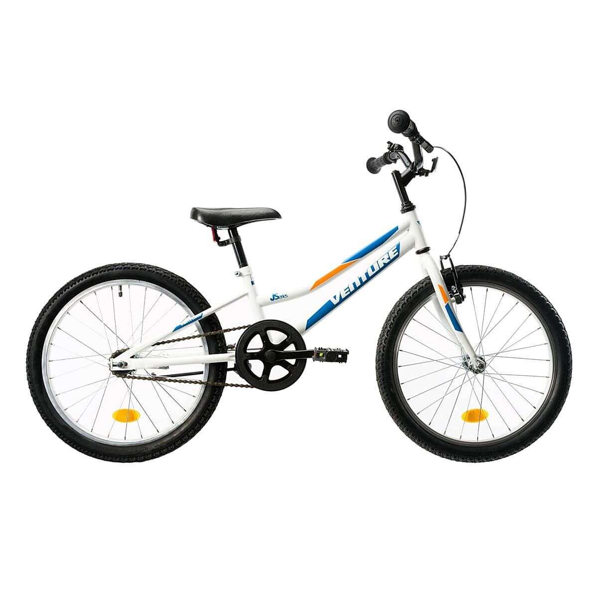 Bicicleta copii DHS Venture 2011, 20 inch, Alb-Albastru