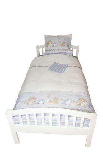 Lenjerie pat copii Odette Blue 100x14040x60 cm