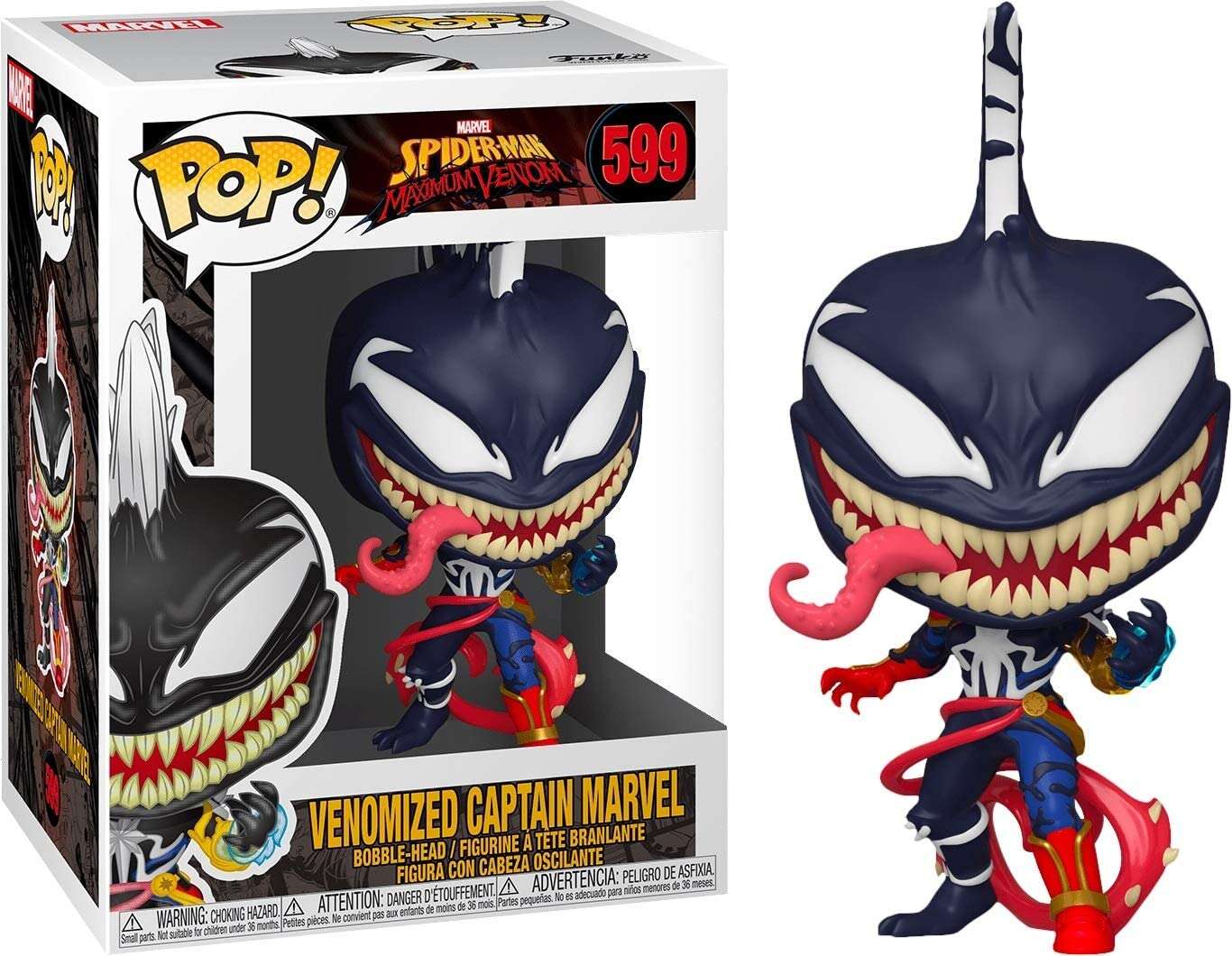 Figurina - Maximum Venom - Venomized Captain Marvel | FunKo