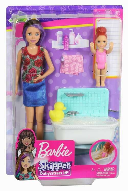 Papusa Barbie, mamica satena cu bebelus