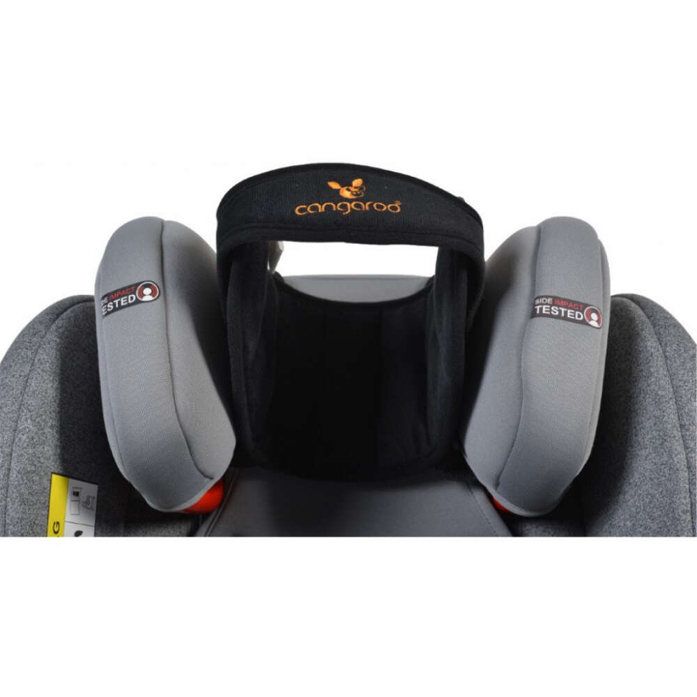 Protectie cap ergonomica pentru scaun auto Cangaroo Shelter Black