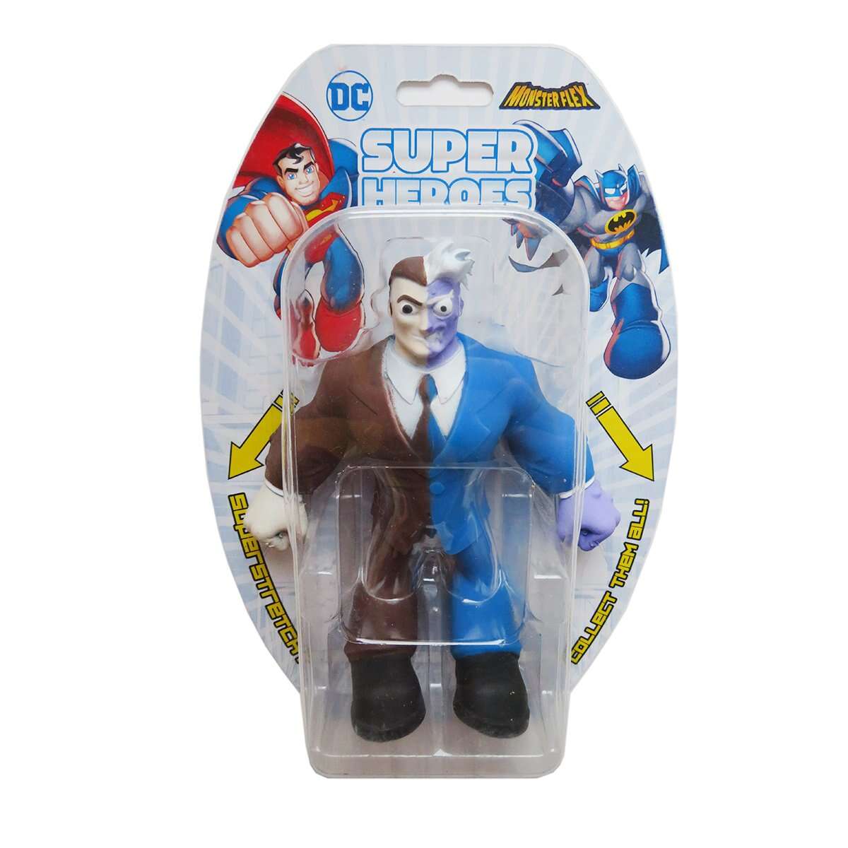 Figurina flexibila Monster Flex, DC Super Heroes, Two-Face