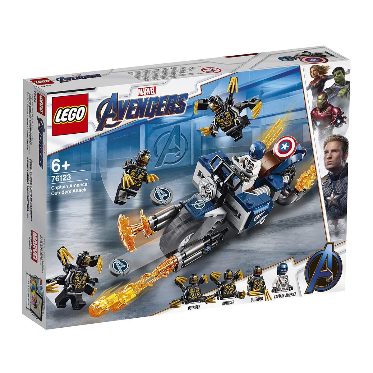 LEGO® Marvel Avengers - Captain America: Atacul Outriderilor (76123)