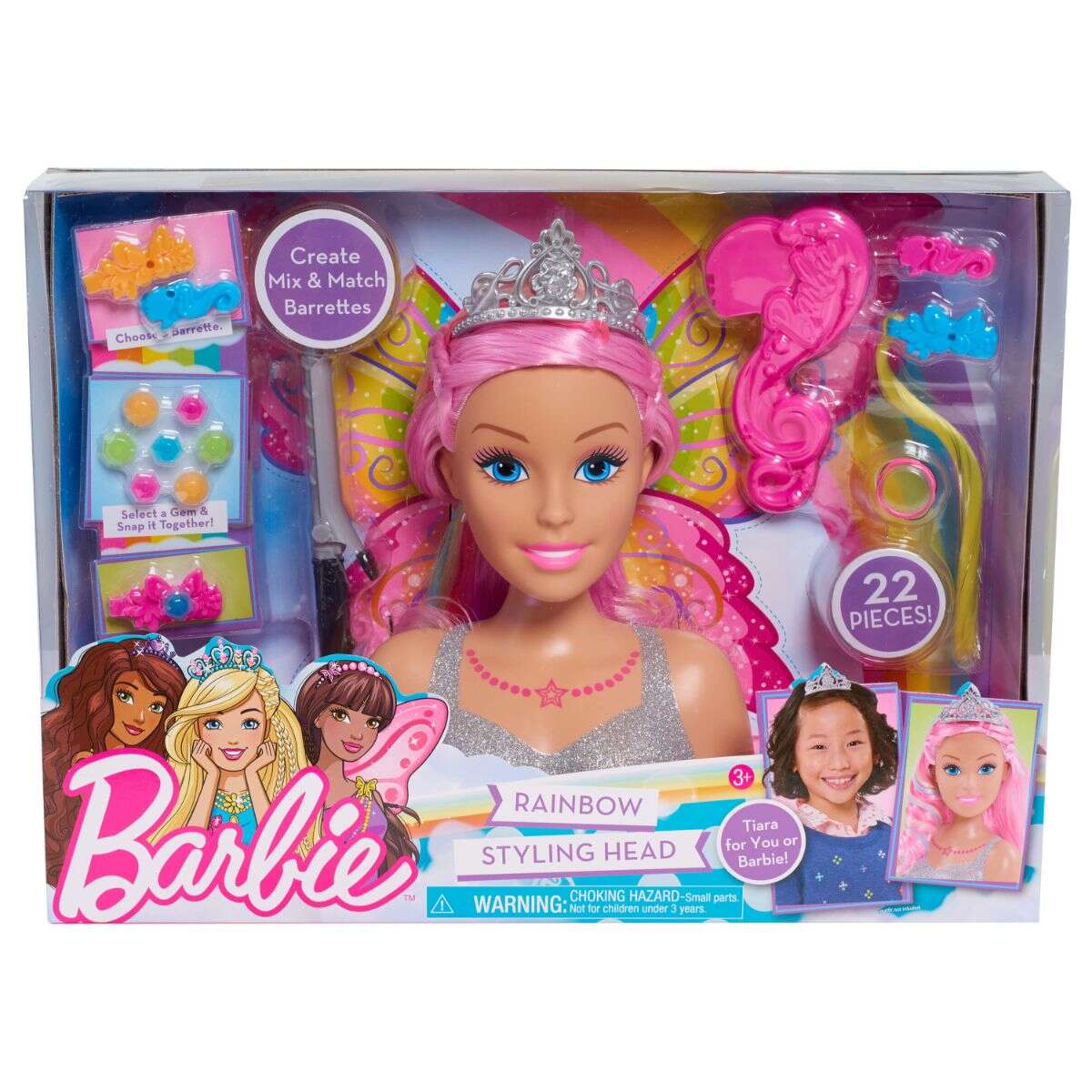 Papusa Barbie Styling Head Dreamtopia - Manechin pentru coafat cu accesorii incluse