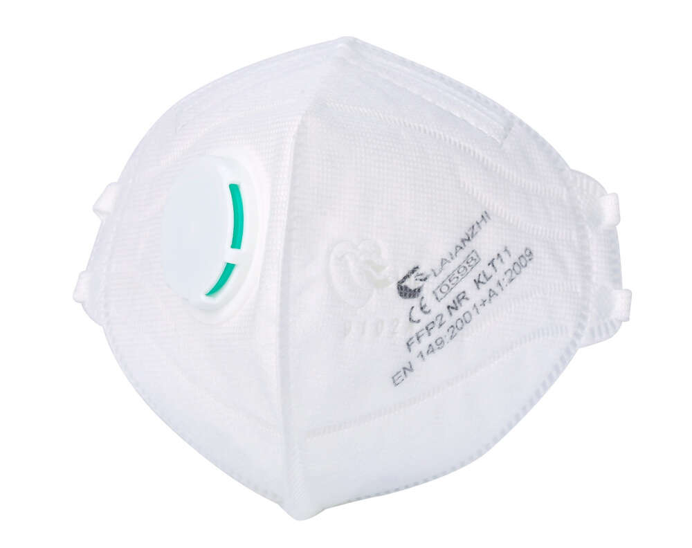 Masca protectie tip FFP2 cu valva model KLT11 alba 1 buc