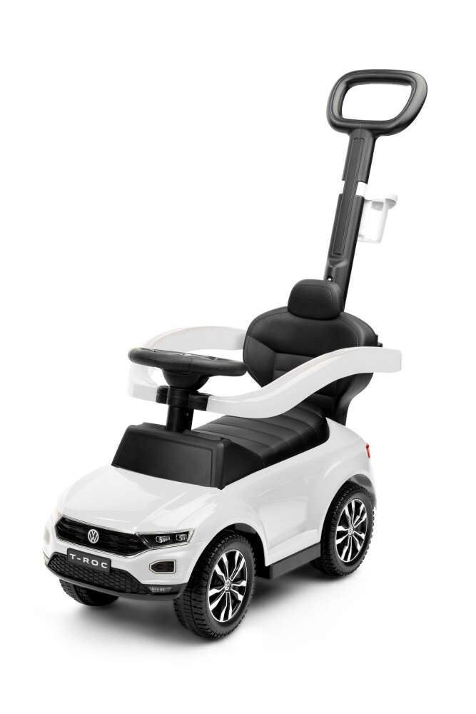 Masinuta ride-on cu maner parental Toyz Volkswagen T-ROC alba