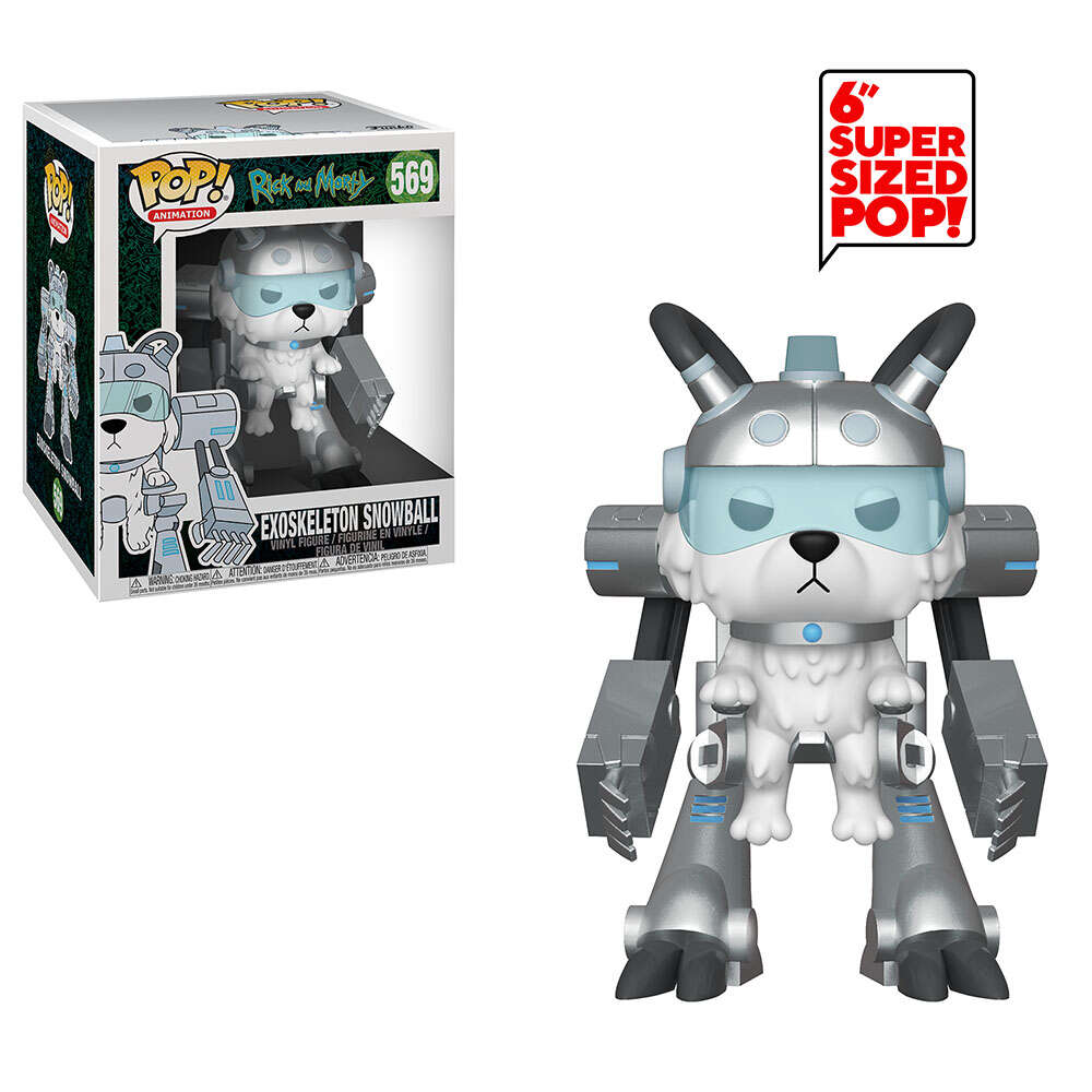 Figurina funko pop vinyl rick and morty s6 snowball in mech suit