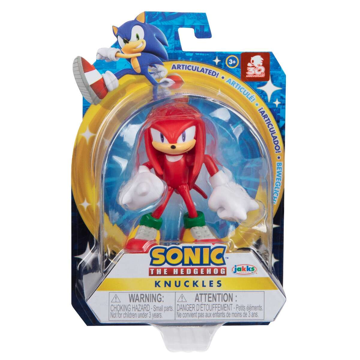 Sonic 30 de ani editie aniversara - figurina 6 cm seria 4 - knuckles