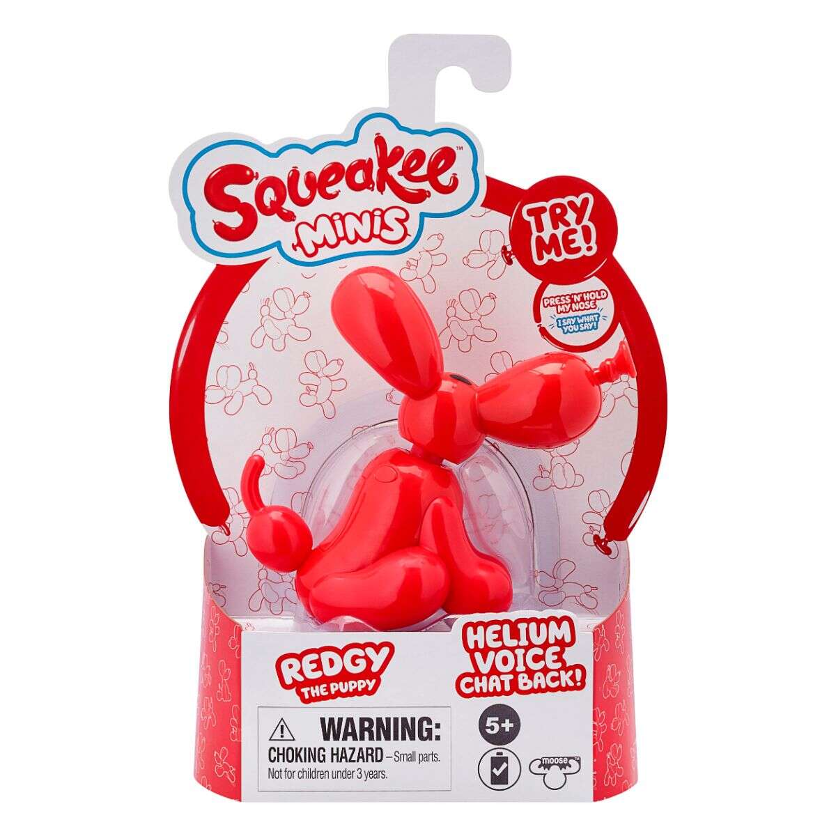 Jucarie interactiva, Squeakee Minis S2, Puppy Red, 12321