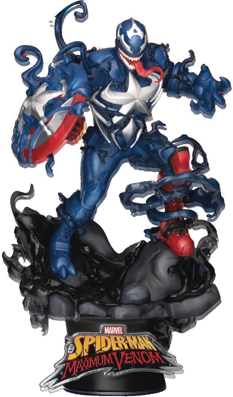 Figurina - Marvel - Spider-Man - Maximum Venom - Captain America | Beast Kingdom