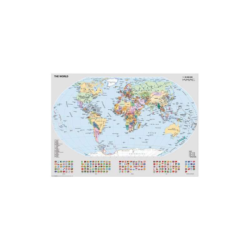 Ravensburger - Puzzle harta politica a lumii, 1000 piese