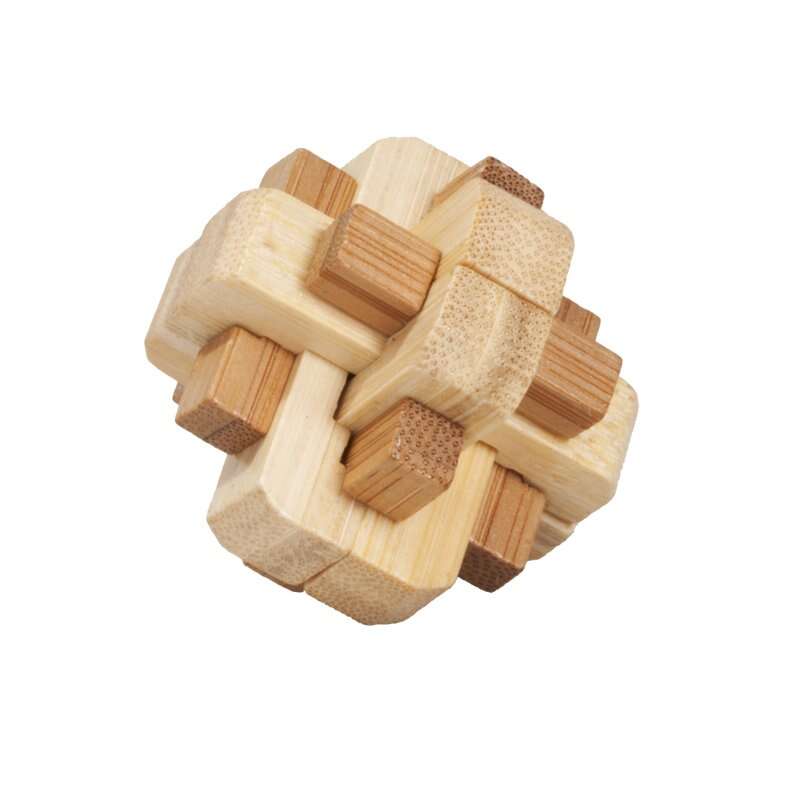 Fridolin - Joc logic IQ din lemn bambus in cutie metalica-5