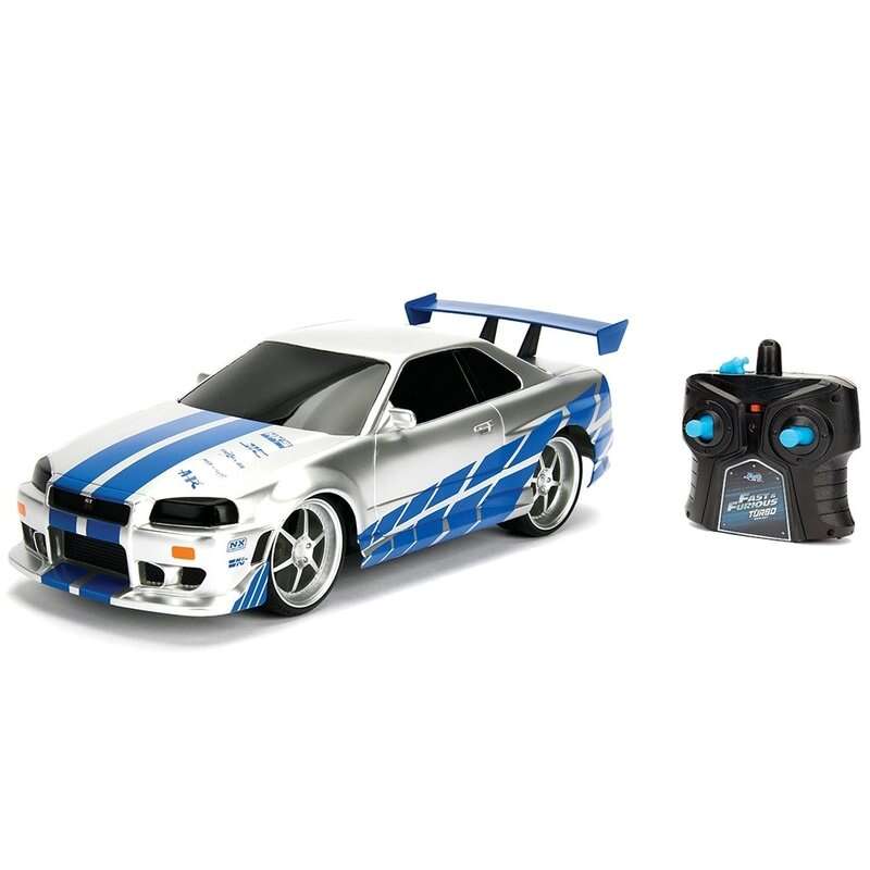 Jada Toys - Masina Fast and Furious Nissan Skyline GTR cu telecomanda