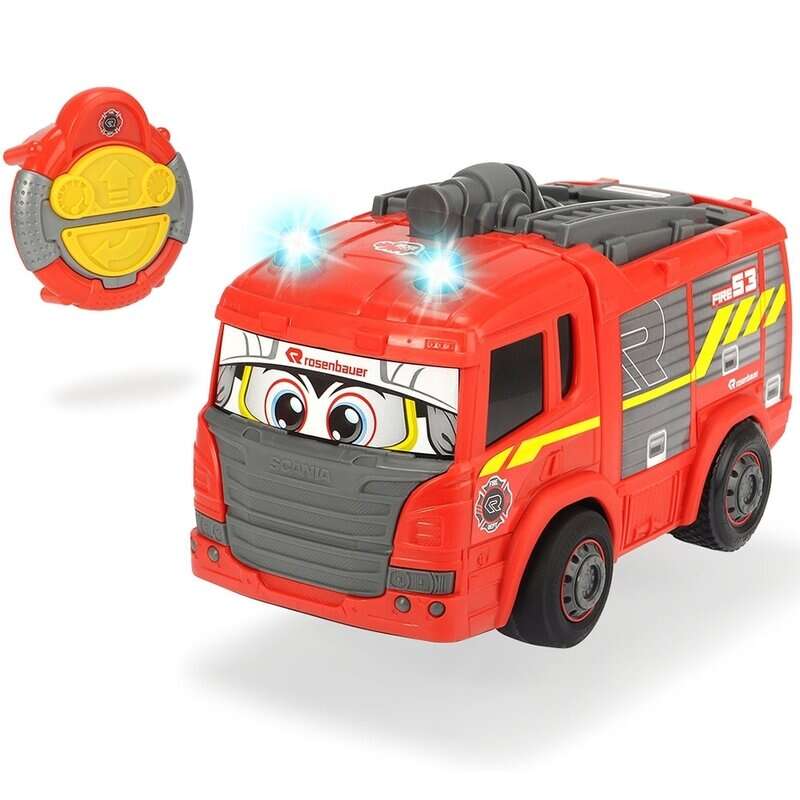 Dickie Toys - Masina de pompieri Happy Fire Truck Cu telecomanda