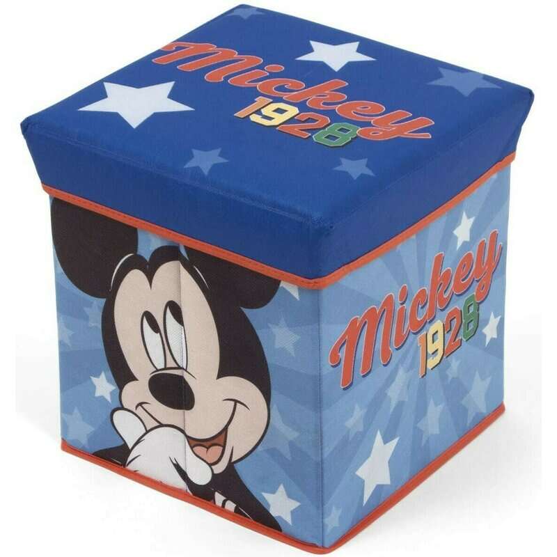 Arditex - Mobilier depozitare jucarii Taburet Mickey Mouse, 30x30 cm