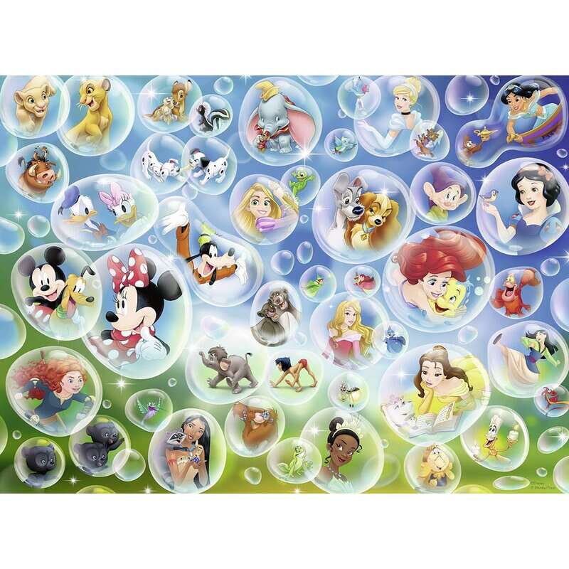 Ravensburger - Puzzle personaje Baloane Disney Puzzle Copii, piese 150