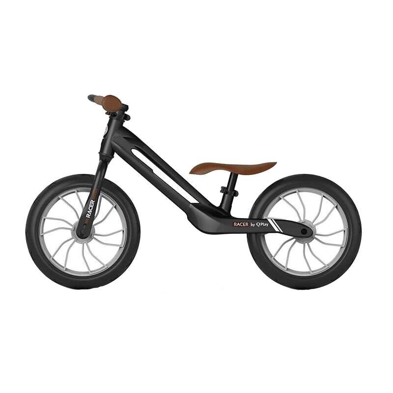 QPlay - Bicicleta fara pedale Balance Bike Racer, 14 , Negru
