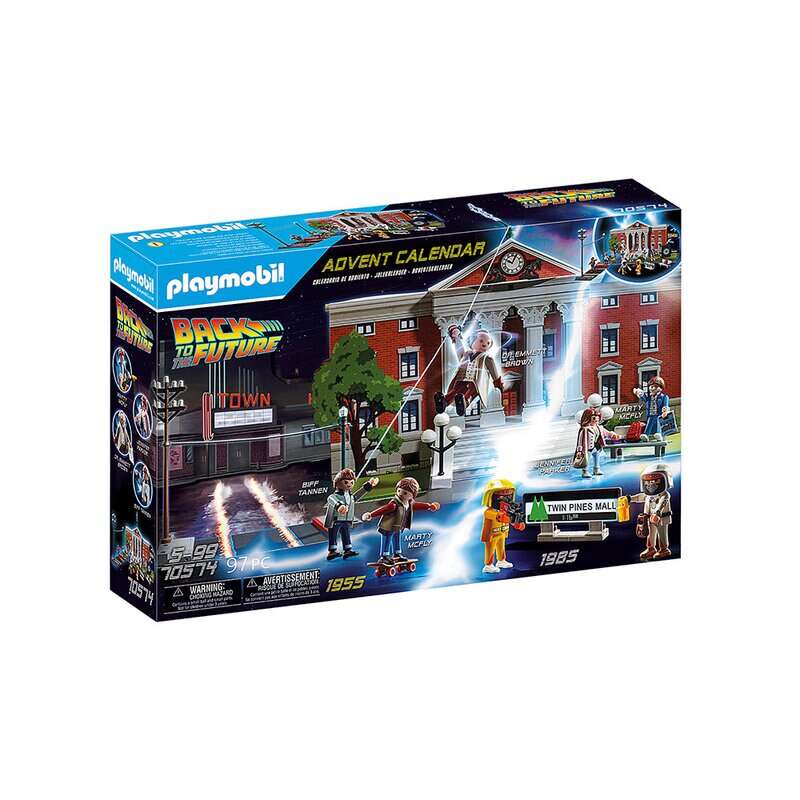 Playmobil - Set de constructie Inapoi in viitor , Calendar Craciun, Multicolor