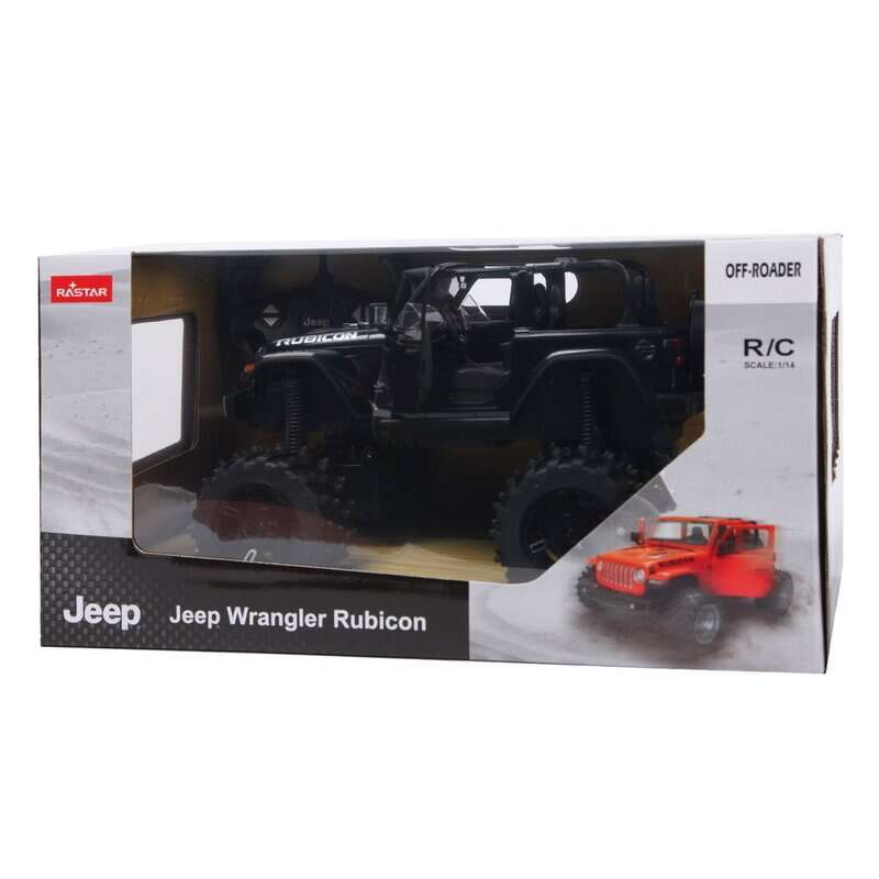 Rastar - Masinuta cu telecomanda Jeep Wrangler JL, Scara 1:14, Negru