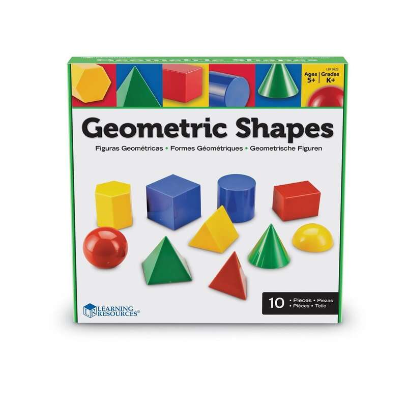 Learning Resources - Corpuri geometrice din plastic 10 piese