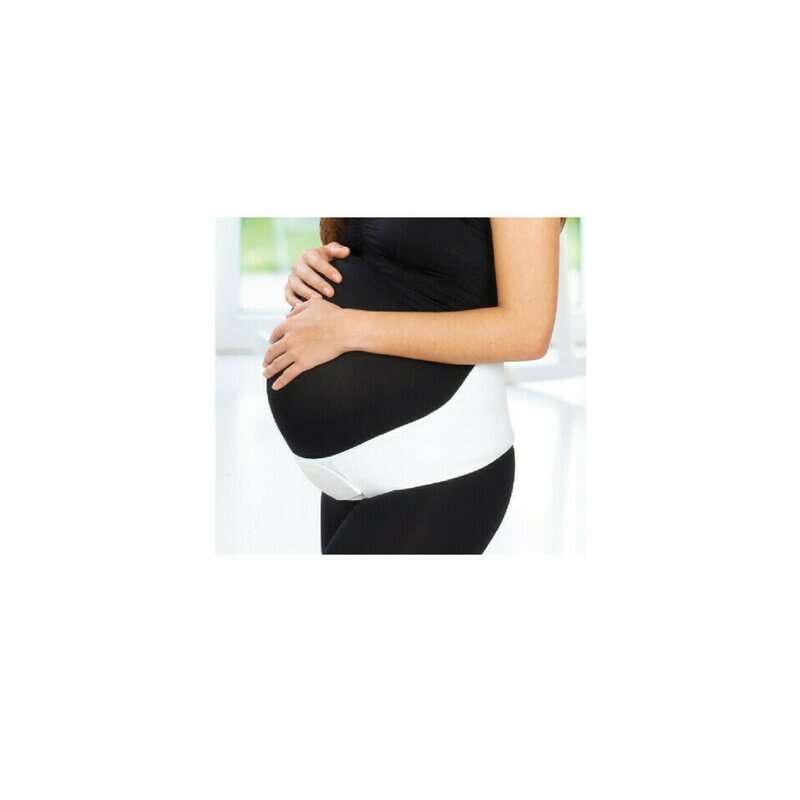 Babyjem - Centura abdominala pentru sustinere prenatala Pregnancy (Marime: XL, Culoare: Alb)
