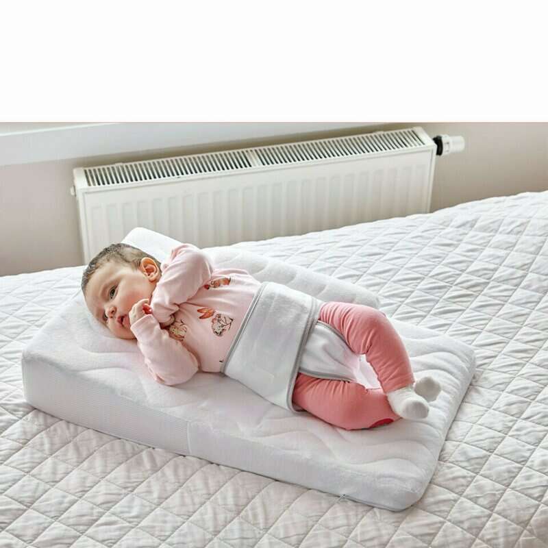 Babyjem - Salteluta pozitionator pentru bebelusi Baby Reflux Pillow (Culoare: Alb)