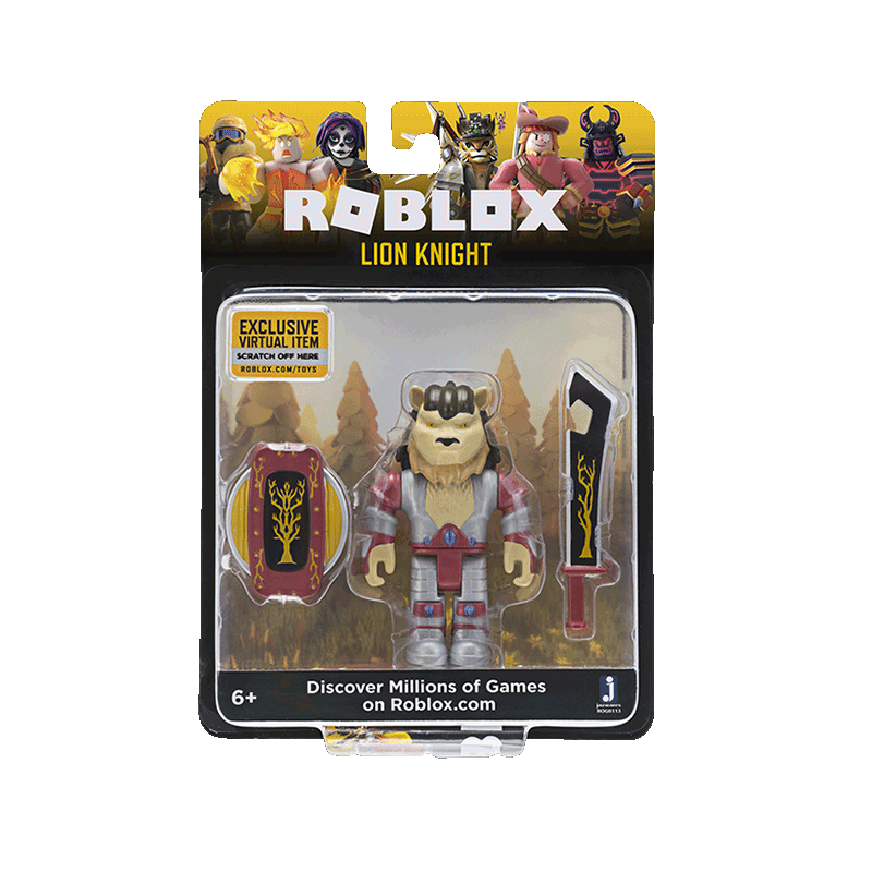 Figurina blister roblox celebrity, roblox, lion knight
