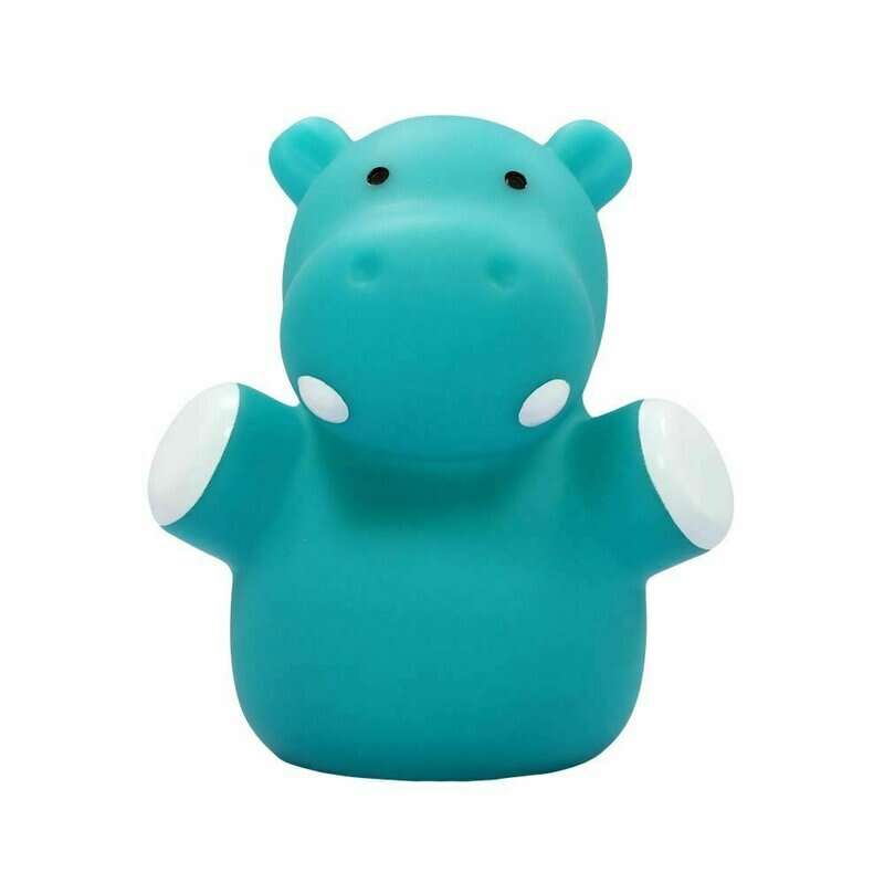 Reer - Lampa de veghe cu LED, forma hipopotam, albastru, Lumilu Mini Zoo Hippo, 52353