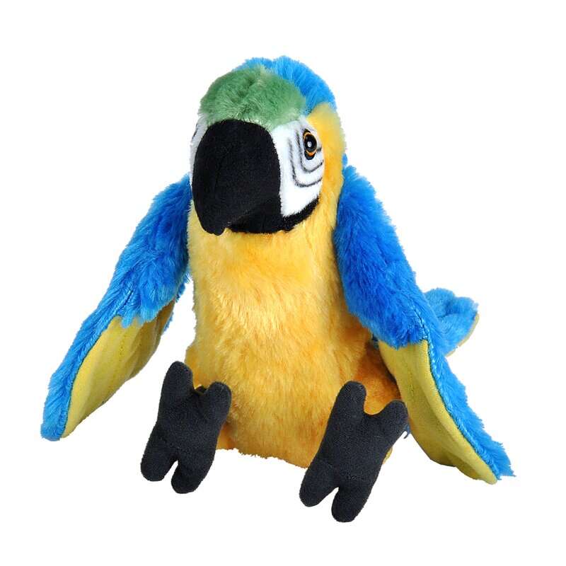 WILD REPUBLIC - Jucarie din plus Papagal Macaw Albastru , 20 cm