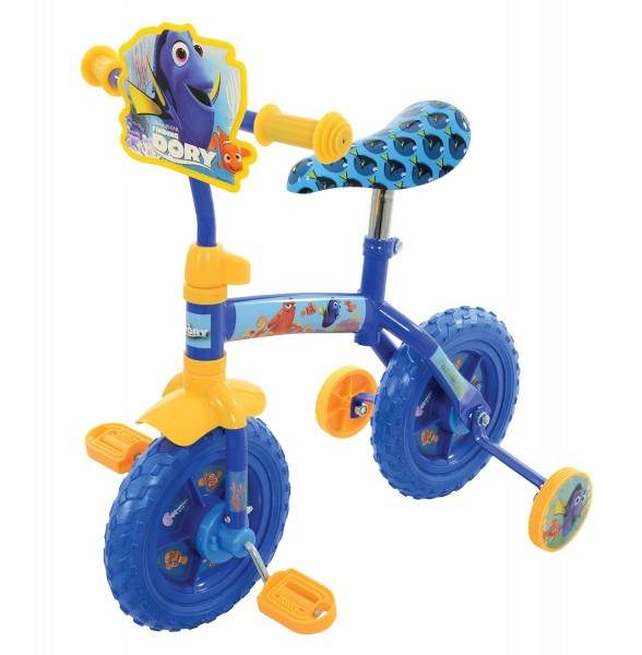 Bicicleta copii Finding Dory 10 inch 2 in 1 cu si fara pedale
