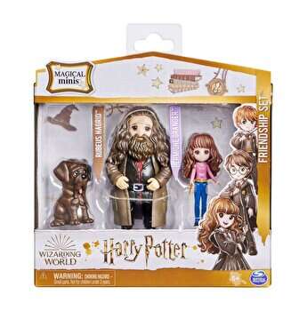 Set 2 figurine Harry Potter, Rubeus Hagrid si Hermione Granger
