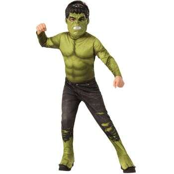 Costum Hulk pentru baieti - Avengers Infinity War, Marime 140-150 cm, Varsta 8-10 ani