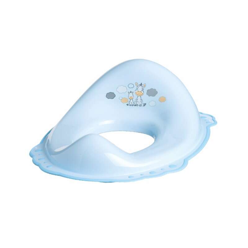 Maltex baby - Reductor toaleta copii, antiderapant, Zebra Light Blue,
