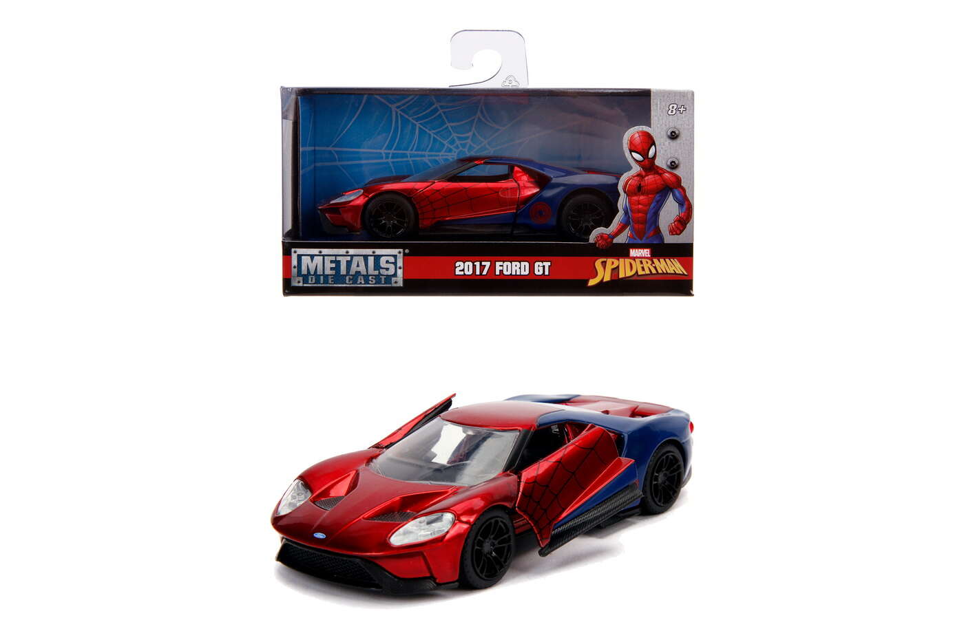 Masinuta Metalica Spiderman 2017 Ford Gt Scara 1 La 32 | Jada Toys