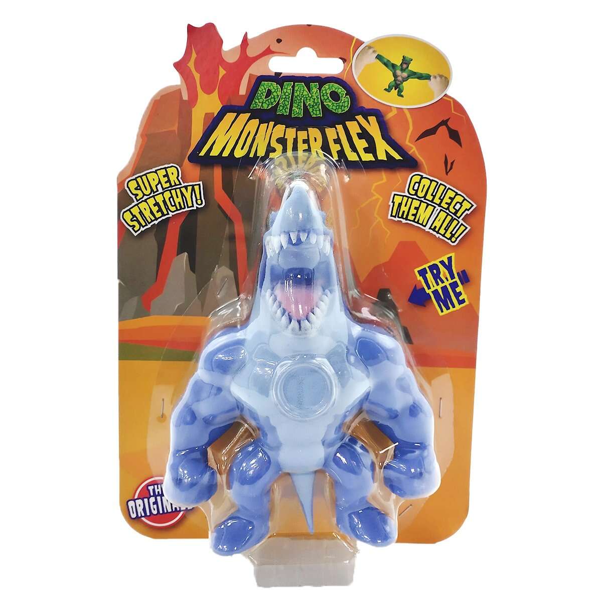 Figurina Monster Flex Dino, Monstrulet care se intinde, Sharko
