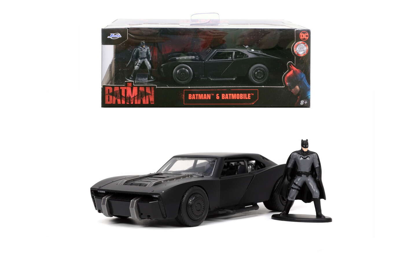 Set macheta si figurina - Batman & Batmobile | Jada Toys