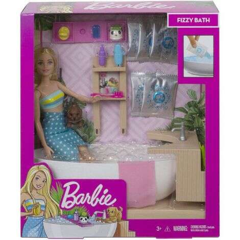 Barbie Set Cu Papusa O Baie Relaxanta